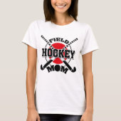 Field Hockey Ma Crossed Hockey Sticks Hockey Ball T-shirt (Voorkant)