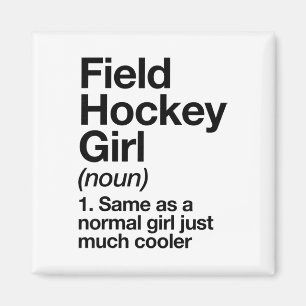 Field Hockey Meisje Definitie Grappig En Sy Sporte Magneet