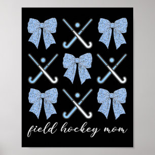 Field Hockey Moeder Coquette Boog Schattige Hockey Poster