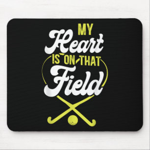 Field Hockey Moeder Mijn Hart Is Op Dat Veld _1  Muismat