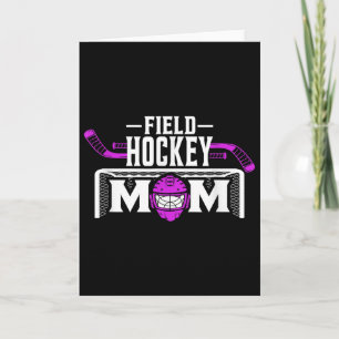 Field Hockey Moeder Shirt Voor Vrouwen Moederdag Kaart
