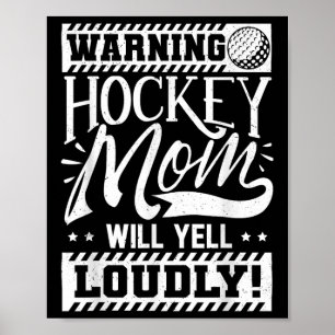 Field Hockey Moeder Shirt Vrouwen Field Hockey Lie Poster