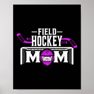 Field Hockey Moeder T-shirt Voor Vrouwen Moederdag Poster