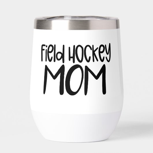 Field Hockey Mom – Sideline Sipper Wine Tumbler (Achterkant)