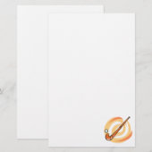 Field Hockey oranje logo Briefpapier (Voorkant / Achterkant)