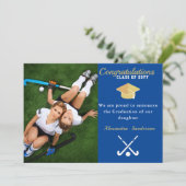 Field Hockey Photo afstuderen class van 2022 Anno Aankondiging (Staand voorkant)