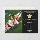 Field Hockey Photo afstuderen klasse 2022 Aankondiging (Voorkant)
