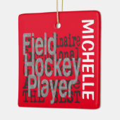 Field Hockey Player Extraordinaire CUSTOM Keramisch Ornament (Links)