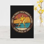 Field-hockey-players Born In 2001 Birthday Field-h Kaart (Gele Bloem)