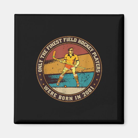 Field-hockey-players Born In 2001 Birthday Field-h Magneet (Voorkant)