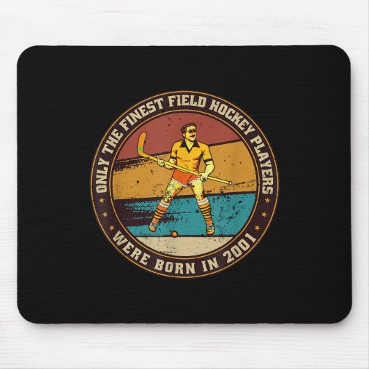 Field-hockey-players Born In 2001 Birthday Field-h Muismat (Voorkant)