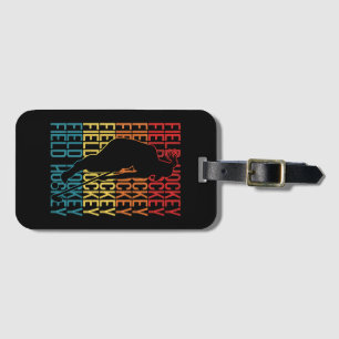 Field Hockey Retro Field Hockey Bagagelabel