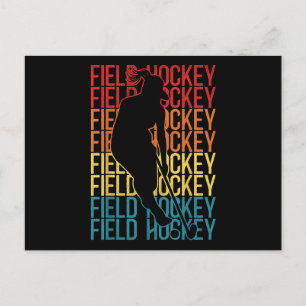 Field Hockey Retro  Field Hockey Briefkaart