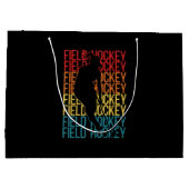Field Hockey Retro Field Hockey Groot Cadeauzakje (Achterkant)