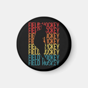 Field Hockey Retro  Field Hockey Magneet
