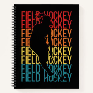 Field Hockey Retro Field Hockey Notitieboek