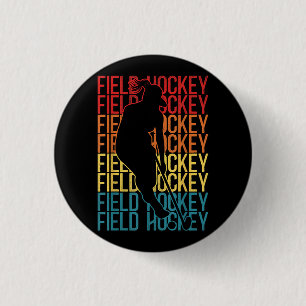 Field Hockey Retro Field Hockey Ronde Button 3,2 Cm