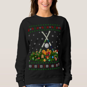 Field Hockey Sports Lover Xmas Ugly Field Hockey C Trui