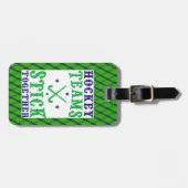 Field Hockey Teams Stick Together Bag Label Bagagelabel (Voorkant horizontaal)