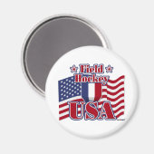 Field Hockey USA Magneet (Voorkant / Achterkant)
