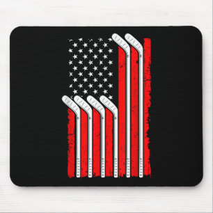 Field Hockey Usa Vlag 4de Juli Sweeper Doelman Muismat