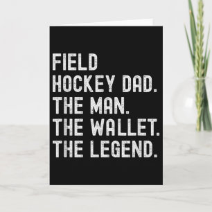 Field Hockey Vader De Man De Portemonnee De Legend Kaart