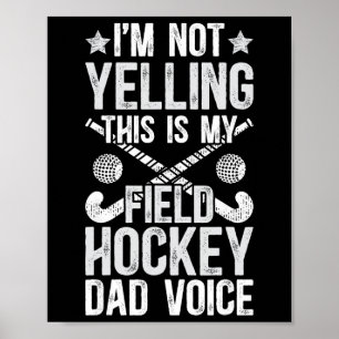Field Hockey Vader Stem Vader Van Een Field Hockey Poster