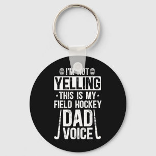 Field Hockey Vader Stem Vader Van Een Field Hockey Sleutelhanger