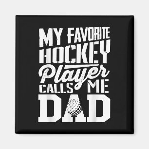 Field Hockey Vader T-shirt Mannen Field Hockey Lie Magneet