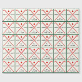 Field Hockey Vakantie Cadeau Wrapping PA Cadeaupapier (Vlak)