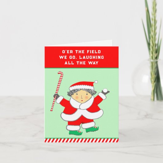 Field Hockey Vakantie Kaart (Voorkant)