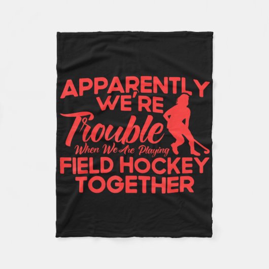 Field Hockey We Are Playing Field Hockey Together  Fleece Deken (Voorkant)