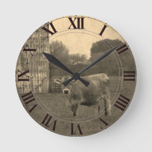 Field Jersey Koe Clockface Ronde Klok