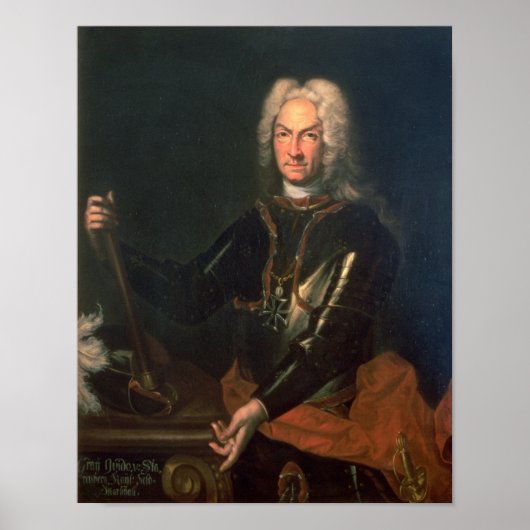 Field Marshall Count Guidobald von Starhemberg Poster (Voorkant)