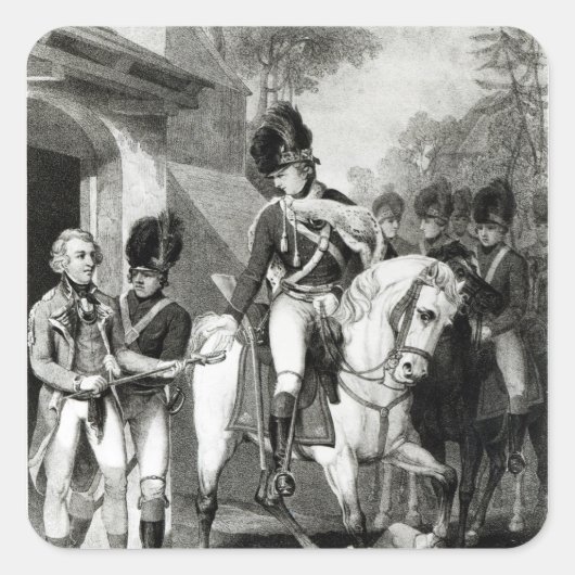 Field Marshall Earl Harcourt Vierkante Sticker (Voorkant)