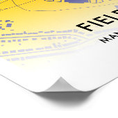 Field Mill Stadium kaart - Huis van Mansfield Town Poster (Hoek)