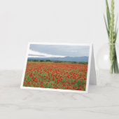 Field Mountain Landscape Card Kaart (Voorkant)
