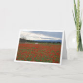 Field Mountain Landscape Card Kaart (Voorkant)