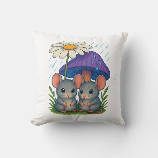 Field Mouse Vrienden Kussen (Voorkant)