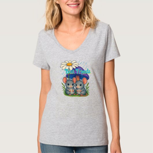 Field Mouse Vrienden T-shirt (Voorkant)