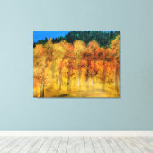 Field of Aspens Canvas Afdruk (Insitu (Houten vloer))