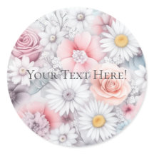 Field of Blooms Elegant Muted Classic Floral
