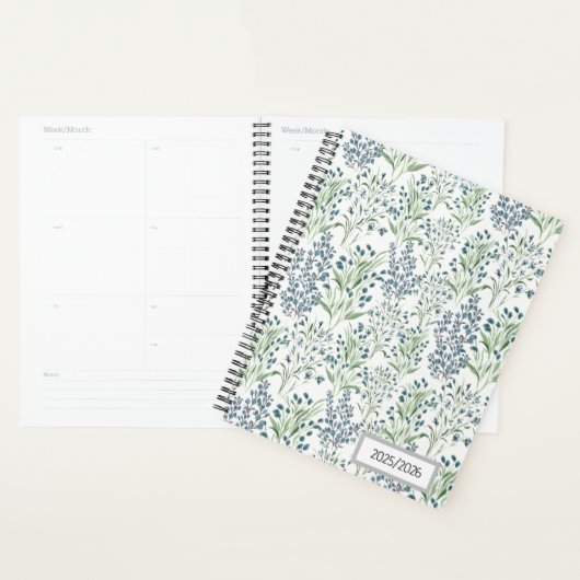 Field of Blue Florals Planner (Display)