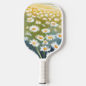 Field of Daisies | Flower Meadow Floral Painting  Pickleball Paddle (Achterkant)