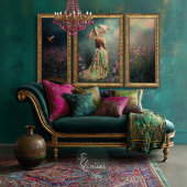 Field of Dreams, Dark Emerald Green, Hummingbird,  Tissuepapier