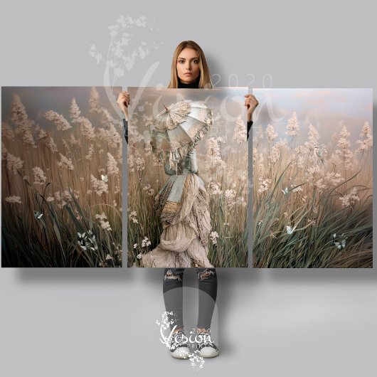 Field of Dreams Drieluik Zwaargewicht Decoupage Inpakpapier Vel