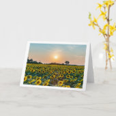 "Field of Flowers" blanco gevouwen wenskaart Kaart (Gele Bloem)