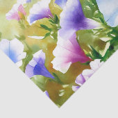 Field of Flowers-Morning Glory (A) Waterverf Tissuepapier (Detail)