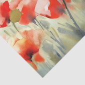 Field of Flowers-Poppy (A) Waterverf Tissuepapier (Detail)