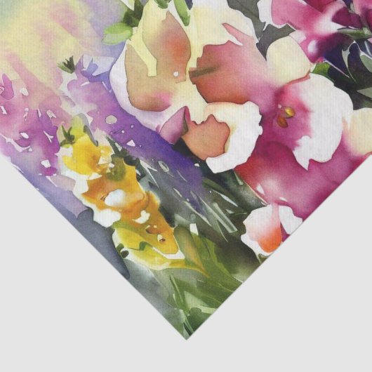 Field of Flowers-Snapdragon (A) Waterverf Tissuepapier (Detail)